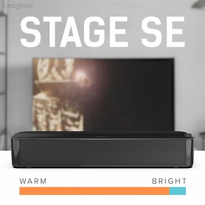 We understand that everyone has different preferences when it comes to audio. Customise the sound to your liking. Switch between warmer and brighter audio reproduction with the Tone Adjustment. https://creative.com/stagese | Creative Labs | Facebook