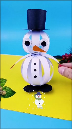 Origami Snowman Craft Tutorial