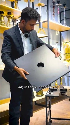 Hookah Table Stand Turns Setup into a Complete Mobile Workstation for Organized Hookah Sessions