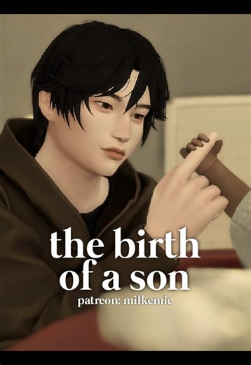 'the birth of a son' is out now on my patre•n ♡ i think this baby is the cutest i've ever had, i'll let you be the judges 🥹 #sims #thesims4