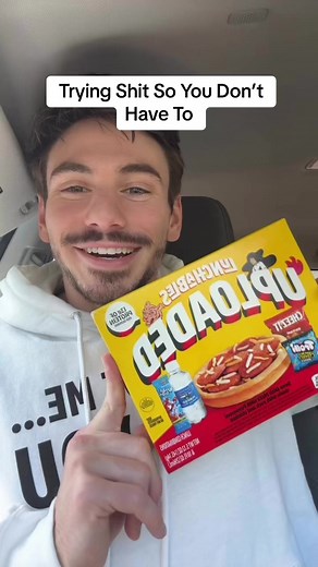 9.5K views · 187 reactions | Deep Dish Pizza Uploaded Lunchables Review #foodreview #foodtiktok #foodshow | Nik Metcalf Food Reviews | Facebook