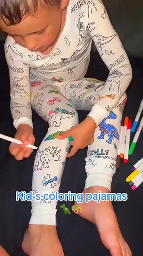 1.8K views | Ensemble pyjama à colorier DIY pour enfants – Créez et...