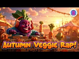 Autumn 🍁 Vegetable Rap Song 🥕 | Fun Kids Harvest Dance on Salad Street