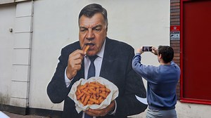 10ft mural of former England and WBA manager Sam Allardyce appears in Dudley