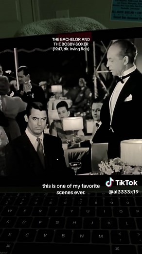 THE BACHELOR AND THE BOBBY-SOXER (1947, dir. Irving Reis) // #oldhollywood #classichollywood #carygrant #myrnaloy #shirleytemple #fyp #movieclips