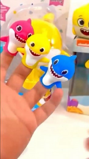 Baby shark Finger Puppets - Mommy finger, daddy finger #asmr #toys #babyshark