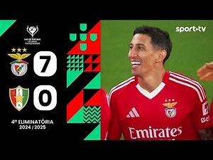 Resumo: Benfica 7-0 Estrela Amadora - Taça de Portugal | sport tv