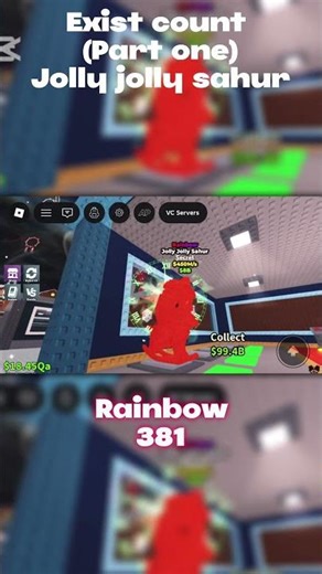 Exist count (part one) jolly jolly sahur #exist #sab