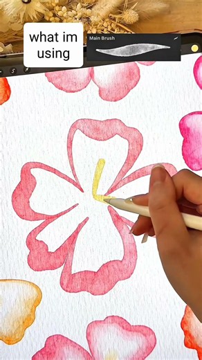 How to draw watercolour flowers on procreate on with this easy beginner digital art tutorial