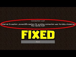 FIX An Existing Connections Was Forcibly Closed By The Remote Host Error on Minecraft JAVA Error