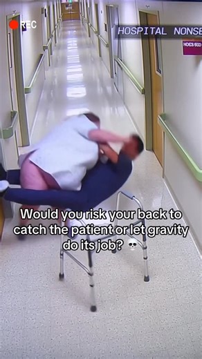 Hospital Nonsense on Instagram: "What would you do in this situation: catch the patient and risk your back, or step aside and risk your job? #nurselife #hospitalnonsense #nursehumor #healthcarecomedy #funnynurses #physicaltherapist #nurseproblems #nursehumorpage #nursesoftiktok #nursesofinstagram #nursinglife #nursinghumor #nursecomedyskits #healthcarelife #nursestruggles #nightshiftnurse #dayinmylife #nursesofig #nursecontent #explore #hospitalskit #nursevibes #cna #nursevideos #nursecomedy #nu