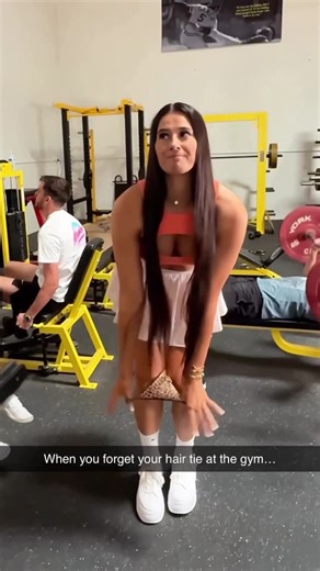 Marie Temara on Instagram: "They were NOT expecting that😅 . . . #tallgirl #gym #workout #fit #funny"