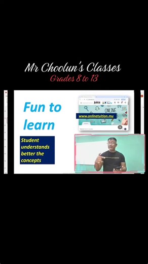 Mr Choolun Classes | Join our classes if you're looking for excellent results at NCE, SC and HSC exams. 5787 1793 Www.onlinetuition.mu #onlinelearning #fyp... | Instagram