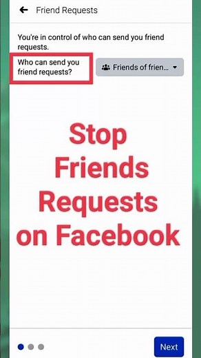 how to stop friends Requests on Facebook/ how to disable friend requests on Facebook