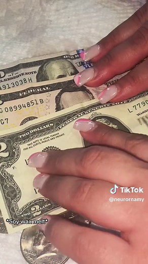Giant Rainbow Cash Wax Melt with Real Money Inside | Prize Candle