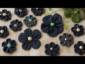Very easy Denim Flower Making 👖 Denim Flowers🌸 Turn Old Jeans into Stunning Flowers