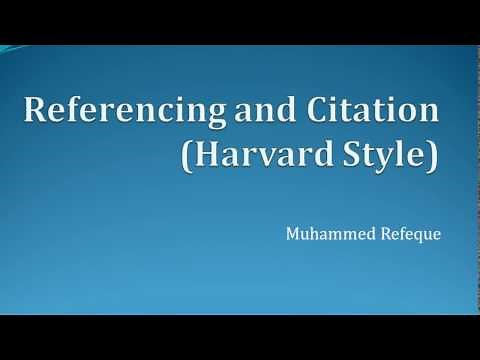 References and Citations Academic Writing