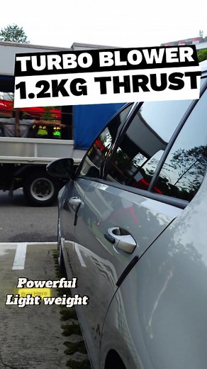Turbo blower dishing out 1.2kg of wind thrust. Versus similar priced competitor at 500g, why settle for less? Versatile blower efficient but not just limited for blowing cars. For bikes, leaves, dust, stuck water in the bathroom you name it! #turboblower #turbofan