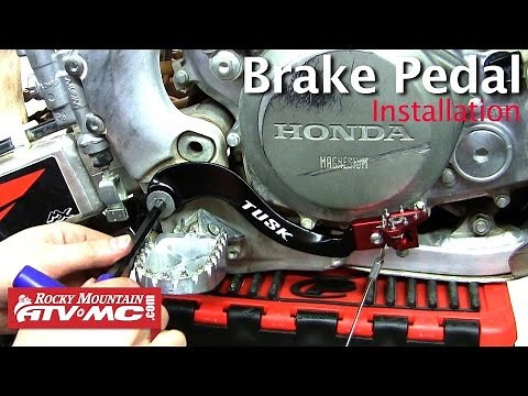 Tusk Aluminum Motorcycle Brake Pedal Installation