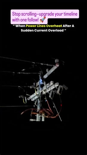 Knowledge Matrix on Instagram: "Excess current causes conductors and connectors to heat rapidly due to resistive losses. When heat exceeds material limits, insulation breaks down, metal softens, and components can melt or deform, risking arcing, faults, and widespread power outages. All rights belong to the respective owner. For credit or takedown, kindly DM. #tech #knowledge #overcurrent"