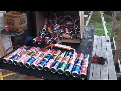 Soda Can Solar Heater How to build and Testing Redneck