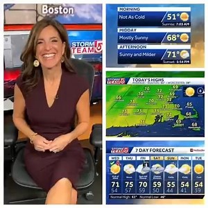 1.6K views · 240 reactions | WEDNESDAY AM weather update ⤵️ Milder day ahead with lots of sun… pick of the week! Stays warm but with more clouds late week #WCVB | Cindy Fitzgibbon WCVB | Facebook
