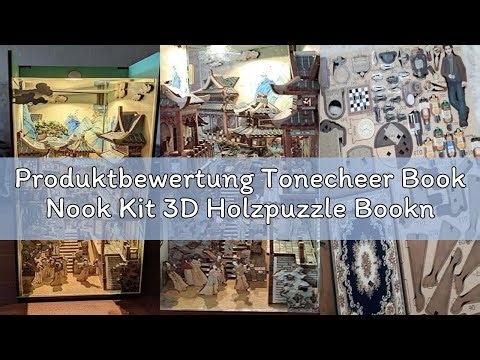 Produktbewertung Tonecheer Book Nook Kit 3D Holzpuzzle Booknooks DIY Modellbausätze Erwachsene zum B