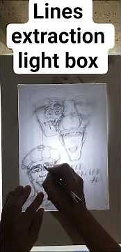 lines extraction light box #drawing #lightbox #art