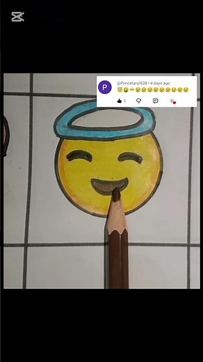 How to😇 Draw and Color an Angel Emoji | Easy Emoji Drawing Tutorial #art #drawing #painting #artist