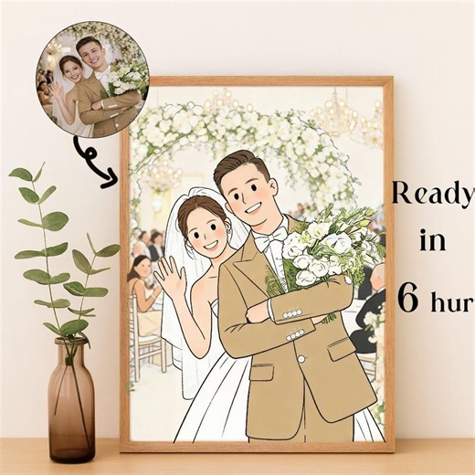 Custom Cartoon Portrait From Photo,digital Custom Couple Portrait,cartoon Anime Caricature,family Personalized Anniversary,valentine's Day - Etsy