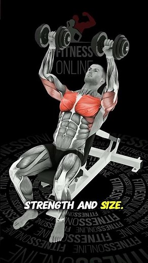 Incline Dumbbell Bench Press | Upper Chest Strength & Size Guide #gymmotivation #strengthtraining