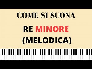 Scale Minori - Re minore melodica (Spartito Tutorial)