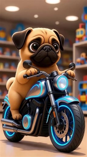 Dog Motorcycle Adventure - Fun Cartoon Journey
