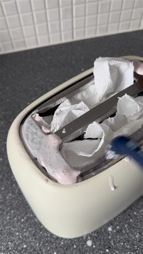 Take this as a reminder to clean your toasters ✨ It’s been way too long since I’d done mine 😅 #cleantok #cleaningmotivation #satisfyingvideos #cleaningtherapy #asmrsounds @The Pink Stuff @SonicScrubber