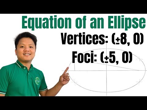 How to find the equation of an ellipse given foci and vertices | @ProfD
