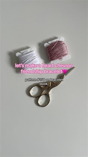 Heart Chevron Friendship Bracelet Pattern #150 - DIY Tutorial