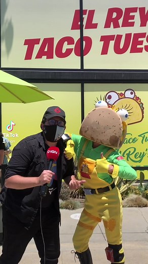 132K views · 825 reactions | Fortnite has opened a Taco Tuesday pop-up in LA with Slurp Juice, tacos, and more (and it's FREE!) #TheKingHasArrived | IGN | Facebook