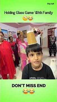 Holding Glass Game Wuth Family 🧐😂 |748/75 Hard Challenge| @souravjoshivlogs7028 #glassgame #family