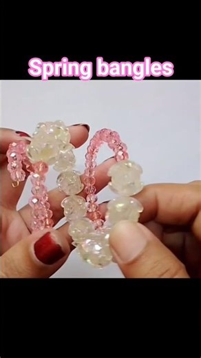 😍Spring bangle making😍 #memorywire #easymaking #handmade #sargambeadingcraft