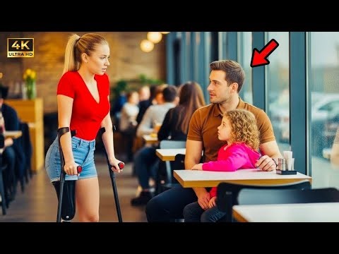 “Can i share this table?"asked the one legged girl to the single dad—then he said