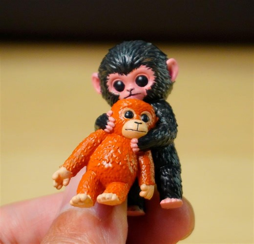 Handmade Punch the Monkey Inspired Resin Figure – Cute Animal Desk Decor - Etsy