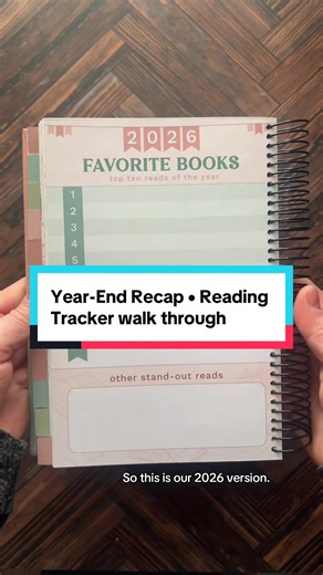 Year-end reading recap • Reading Tracker walk-through Here’s a detailed close-up on the reading recap year end stats with the 2026 Reading Tracker! It has spaces for favorites, stats, graphs, memories and more. I can’t wait to fill out my 2025 recap in just a couple days! #readingtracker #readingjournal #booktracker #bookjournal