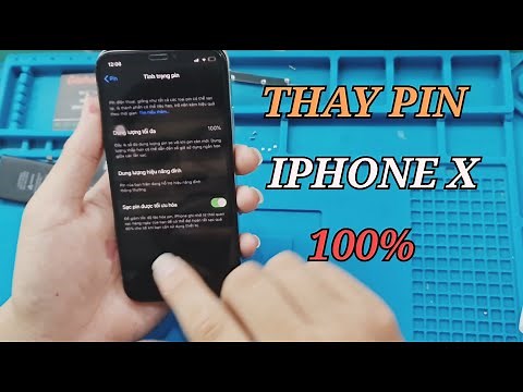 Quy trình thay pin iPhone X