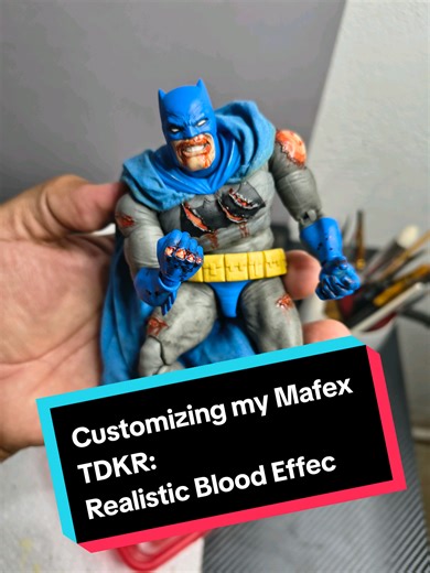 Customizing Mafex TDKR Batman with Realistic Blood Effects