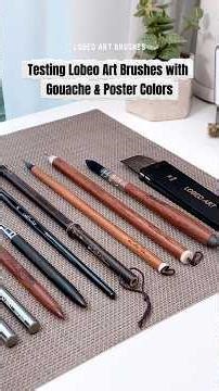 Lobeo Art Brushes - Ep.1: Testing with gouache and poster colors