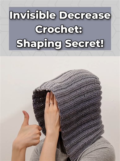 Invisible Decrease Crochet Tutorial for Beginners