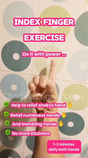 31K views · 302 reactions | Index finger exercise give it a try do it with power... #tips #HealthCare #healthtips #health #selfcare #fblifestyle #healthylifestyle #healthylife #healthyliving #highlightseveryone | Charjyle Zenn Arcena | Facebook