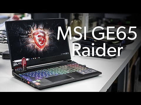 MSI GE65: 8-core 9th gen vs. Core i9-9900k & Ryzen