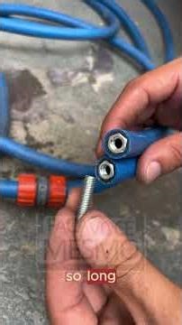 Learn once and for all how to connect hoses like a professional. #AmericanDIY #SecureFix #Smart