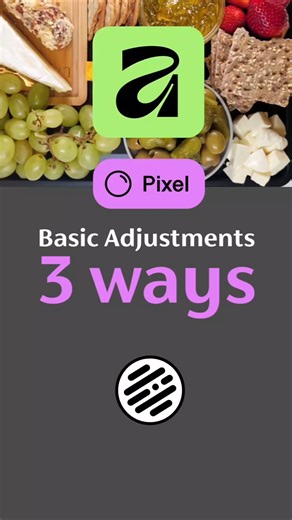 Affinity V3 - Basic Adjustments 3 ways #affinity #affinitytutorial #pixelstudio